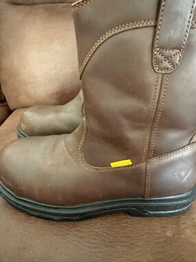 Herman Survivors Men's Sz 11 Plower Waterproof Pull On Work Boots Steel Toe
